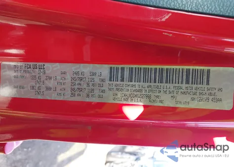 2019 Jeep Wrangler Unlimited Sport S 4X4 z USA, uszkodzony, nr VIN 1C4HJXDGXKW527866